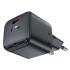 ACEFAST A77 Mini PD 30W GaN Wall Charger Type-C Port Phone Fast Charging Adapter, EU Plug - Black